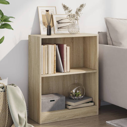 800858 vidaXL Bookshelf Sonoma Oak 60x24x76 cm Engineered Wood