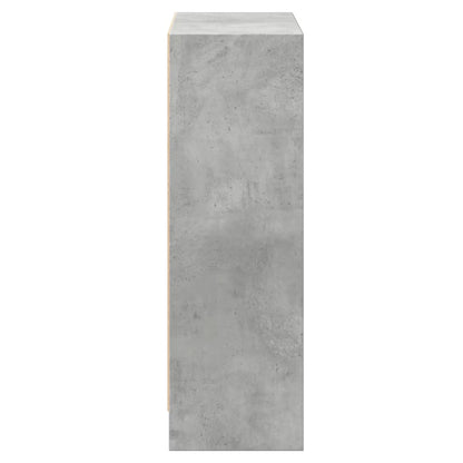 800859 vidaXL Bookshelf Concrete Grey 60x24x76 cm Engineered Wood