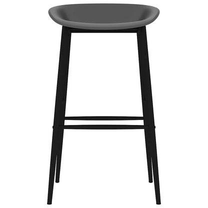 vidaXL Bar Chairs 2 pcs Grey
