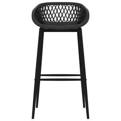 vidaXL Bar Chairs 4 pcs Black