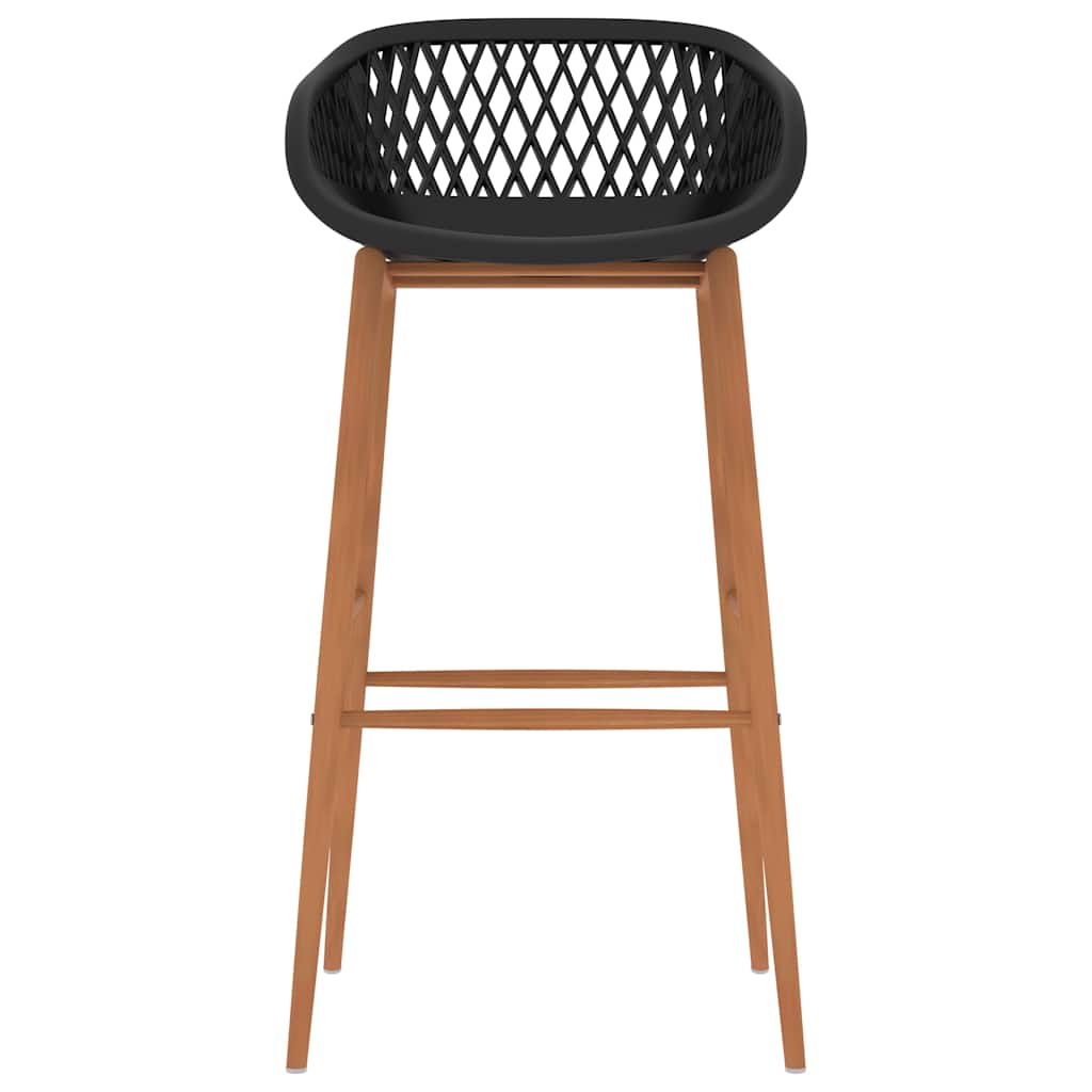 vidaXL Bar Chairs 4 pcs Black
