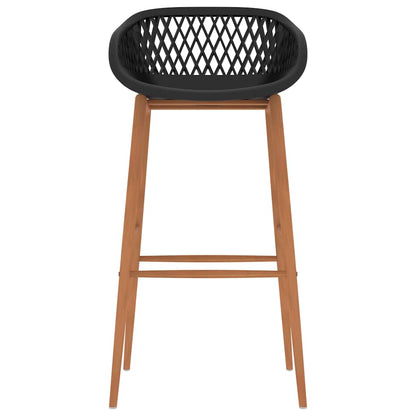 vidaXL Bar Chairs 4 pcs Black