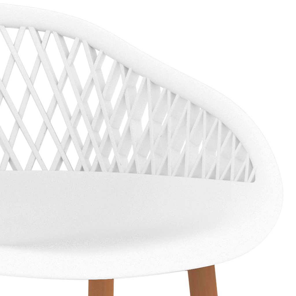 vidaXL Bar Chairs 4 pcs White