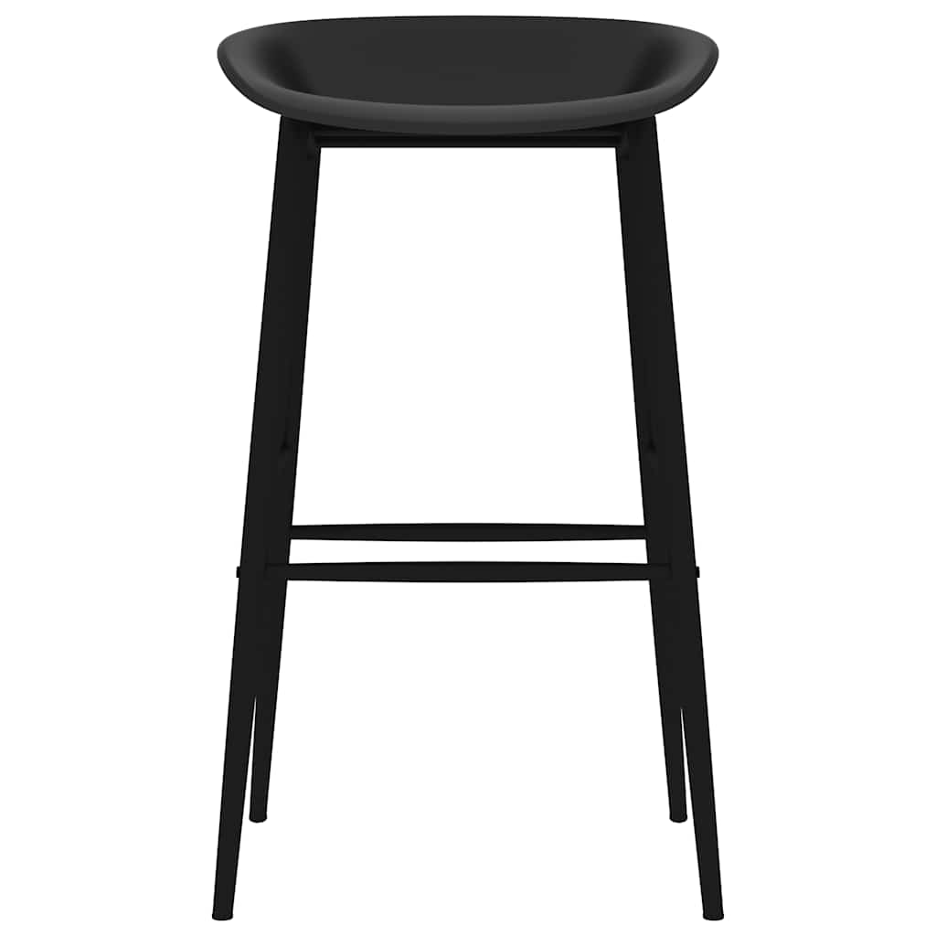 vidaXL Bar Chairs 4 pcs Black