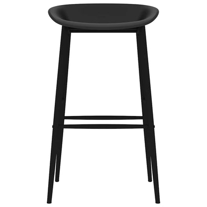 vidaXL Bar Chairs 4 pcs Black