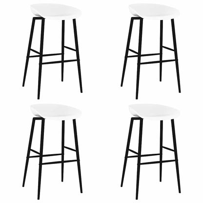 vidaXL Bar Chairs 4 pcs White