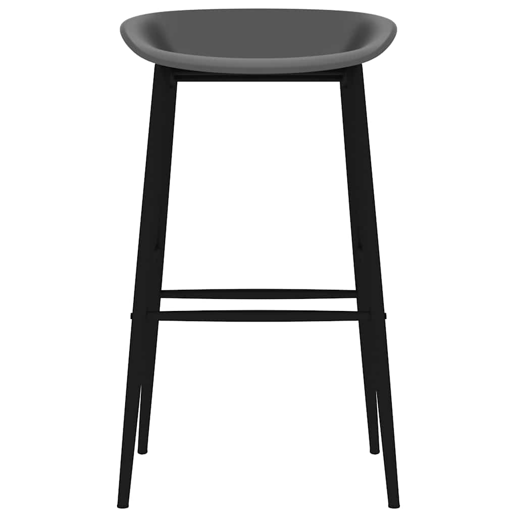 vidaXL Bar Chairs 4 pcs Grey