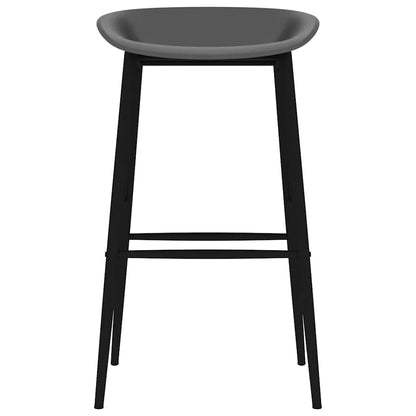 vidaXL Bar Chairs 4 pcs Grey