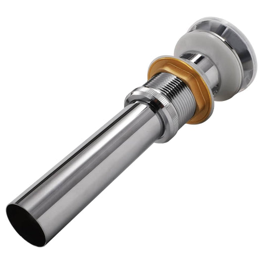 180058 vidaXL Pop Up Sink Drain Stainless Steel