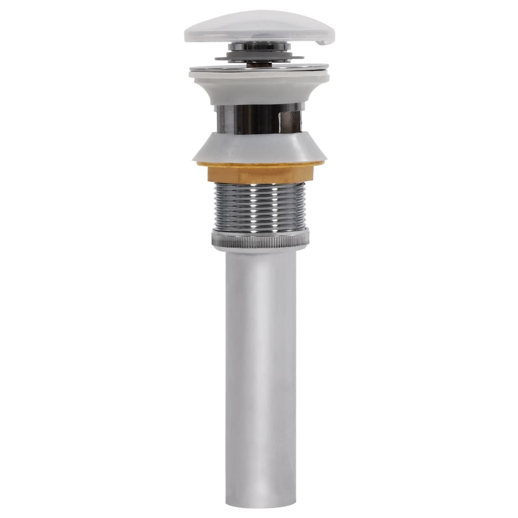 vidaXL Pop Up Sink Drain Stainless Steel