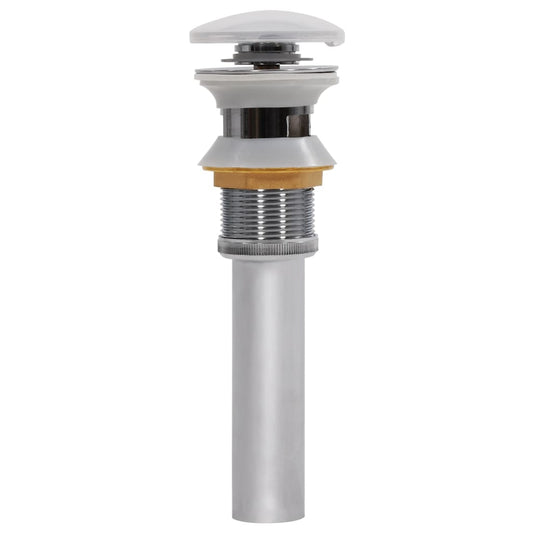 180058 vidaXL Pop Up Sink Drain Stainless Steel