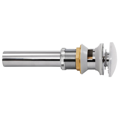 vidaXL Pop Up Sink Drain Stainless Steel