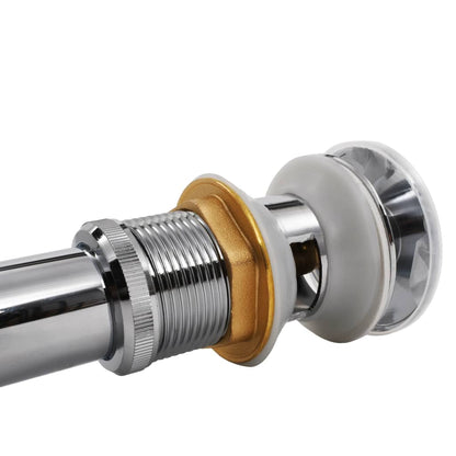vidaXL Pop Up Sink Drain Stainless Steel