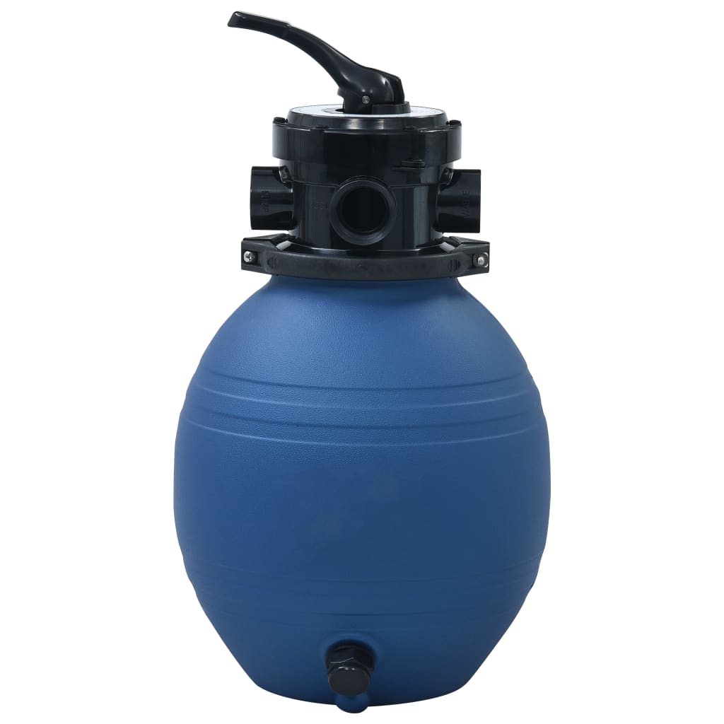 vidaXL Pool Sand Filter with 4 Position Valve Blue 300 mm