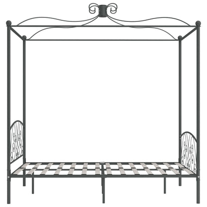 vidaXL Bed Frame | Grey | Metal | Double |  Appealing Design  | Bed Frame