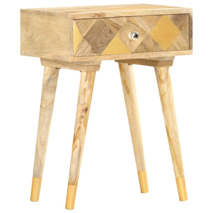 vidaXL Bedside Cabinet | Brown | Solid mango wood | Small | Storage