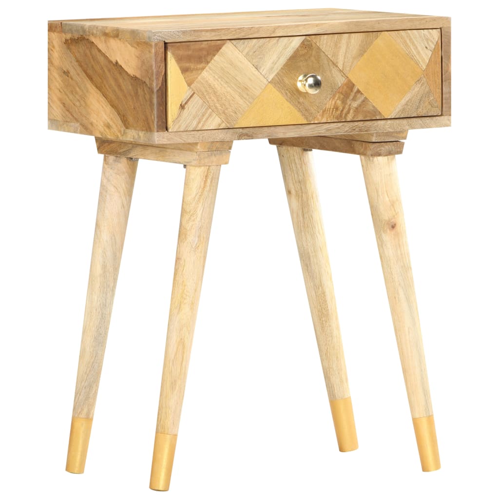 vidaXL Bedside Cabinet | Brown | Solid mango wood | Small | Storage