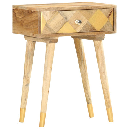 285857 vidaXL Bedside Cabinet 43x30x58 cm Solid Mango Wood