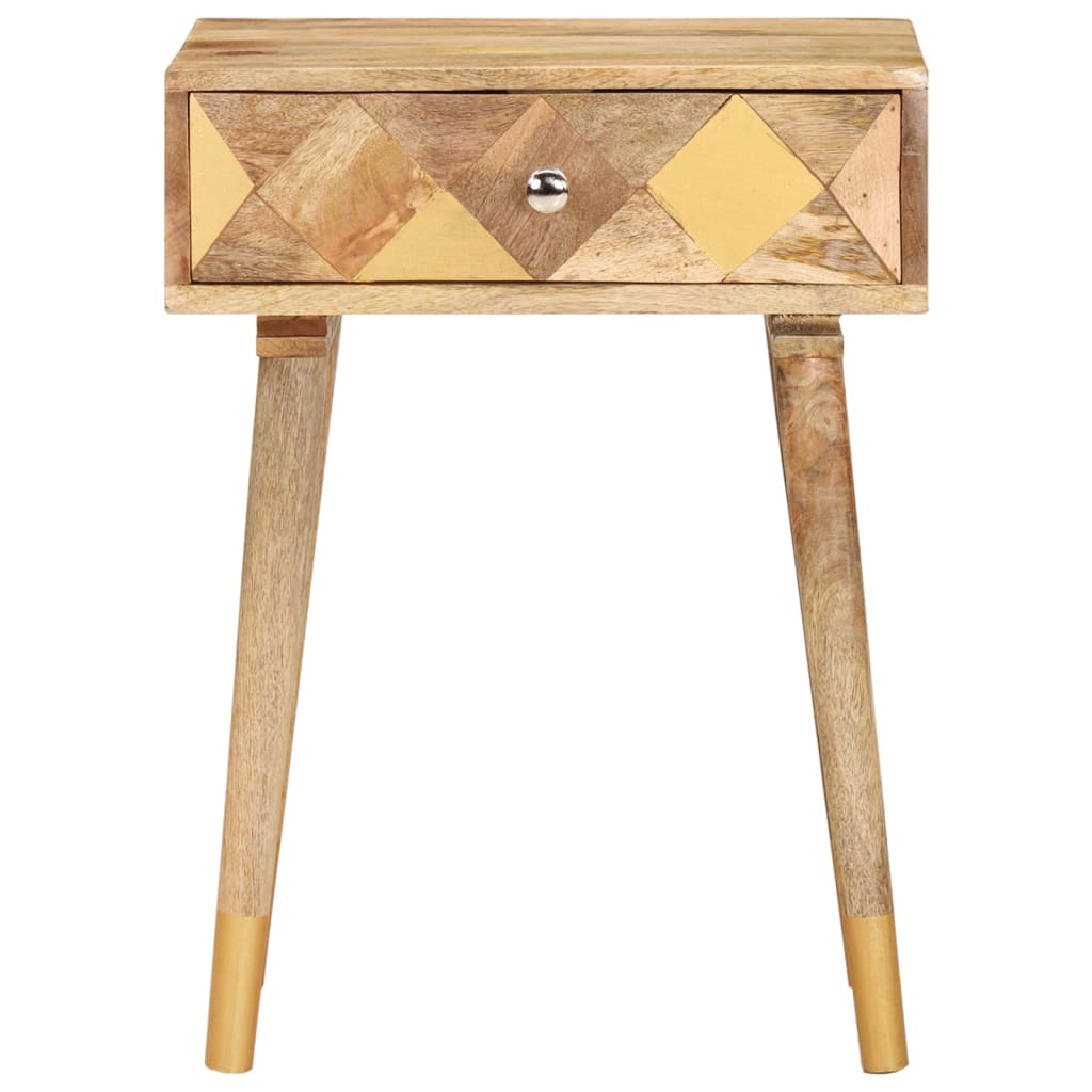 vidaXL Bedside Cabinet | Brown | Solid mango wood | Small | Storage