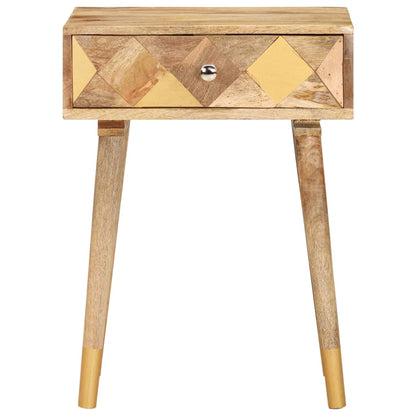 vidaXL Bedside Cabinet | Brown | Solid mango wood | Small | Storage