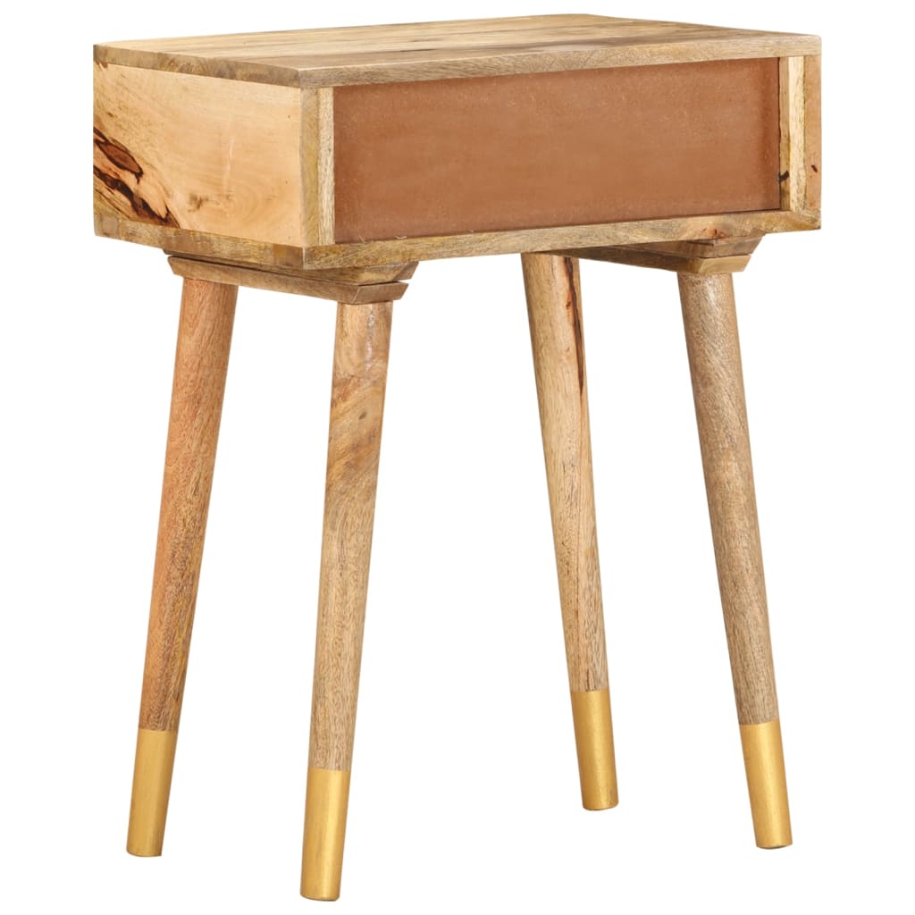 vidaXL Bedside Cabinet | Brown | Solid mango wood | Small | Storage