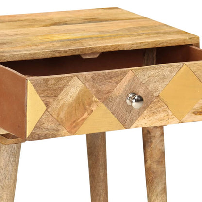 vidaXL Bedside Cabinet | Brown | Solid mango wood | Small | Storage