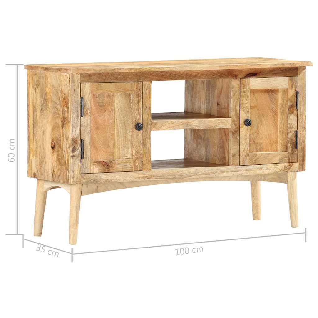 285862 vidaXL Sideboard 100x35x60 cm Solid Mango Wood