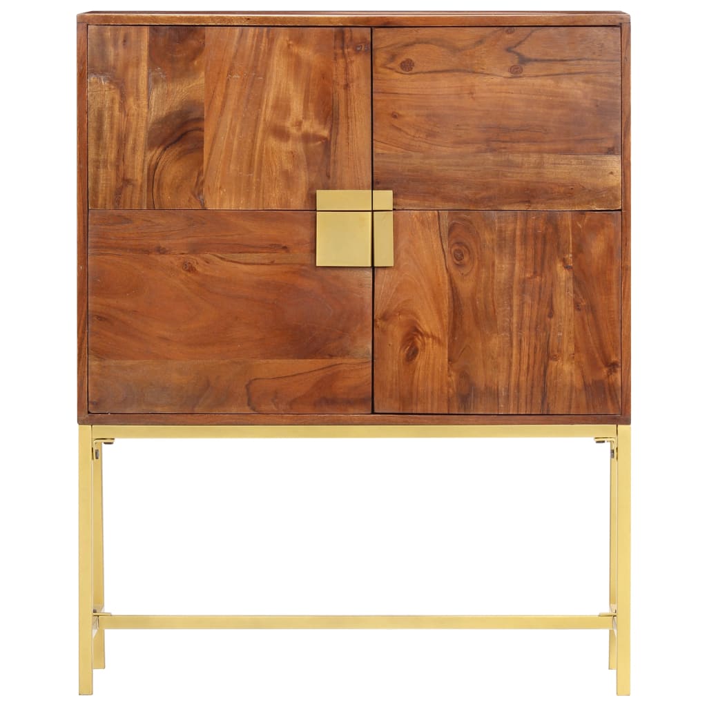 vidaXL Highboard 80x30x100 cm Solid Acacia Wood