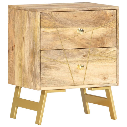 vidaXL Bedside Cabinet 40x30x50 cm Solid Mango Wood