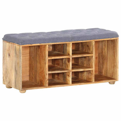 285891 vidaXL Hall Bench 100x35x47 cm Solid Mango Wood