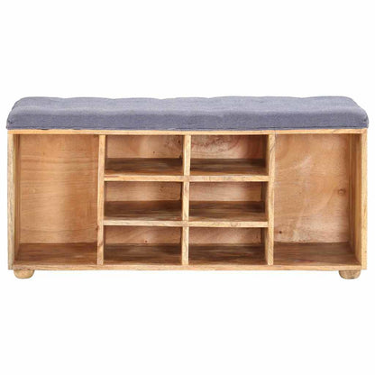 285891 vidaXL Hall Bench 100x35x47 cm Solid Mango Wood