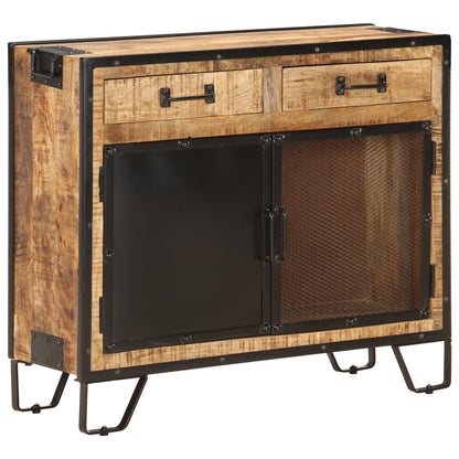 285893 vidaXL Sideboard 80x31x71 cm Solid Rough Mango Wood