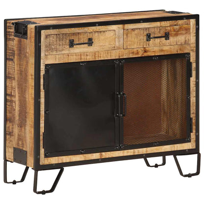 285893 vidaXL Sideboard 80x31x71 cm Solid Rough Mango Wood