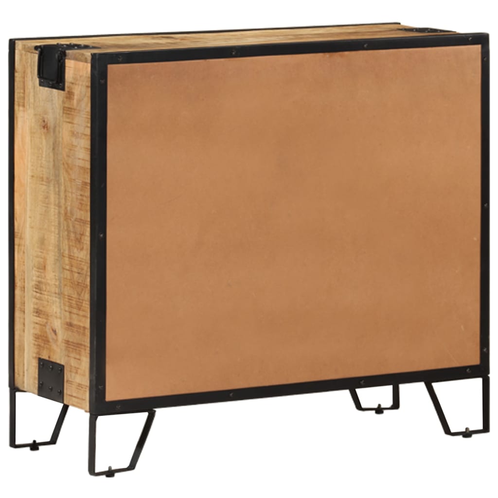 285893 vidaXL Sideboard 80x31x71 cm Solid Rough Mango Wood