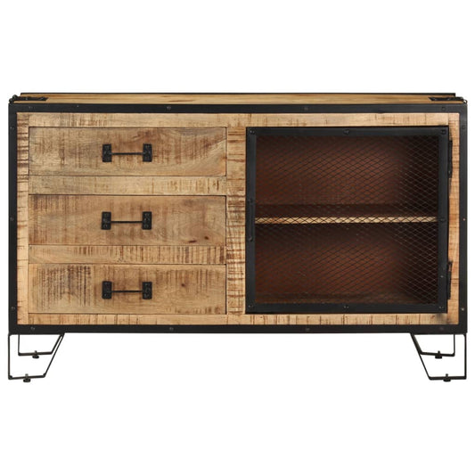 285894 vidaXL Sideboard 100x31x60 cm Solid Rough Mango Wood