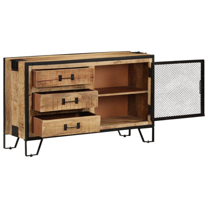 285894 vidaXL Sideboard 100x31x60 cm Solid Rough Mango Wood