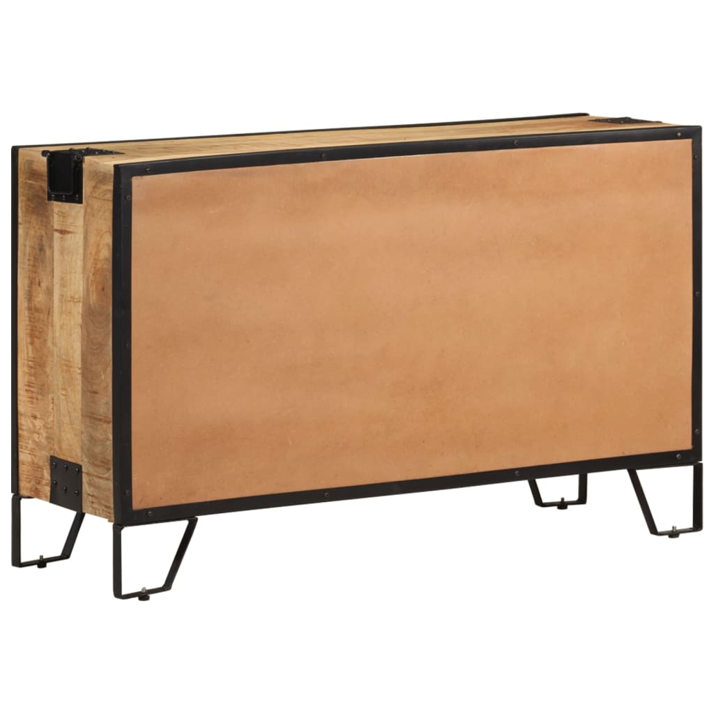 285894 vidaXL Sideboard 100x31x60 cm Solid Rough Mango Wood