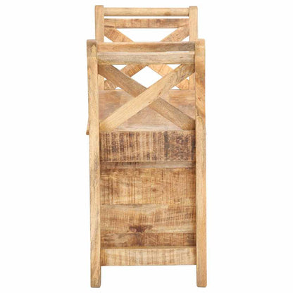 285904 vidaXL Hall Bench 103x33x72 cm Solid Mango Wood