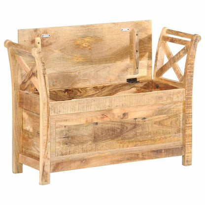 285904 vidaXL Hall Bench 103x33x72 cm Solid Mango Wood