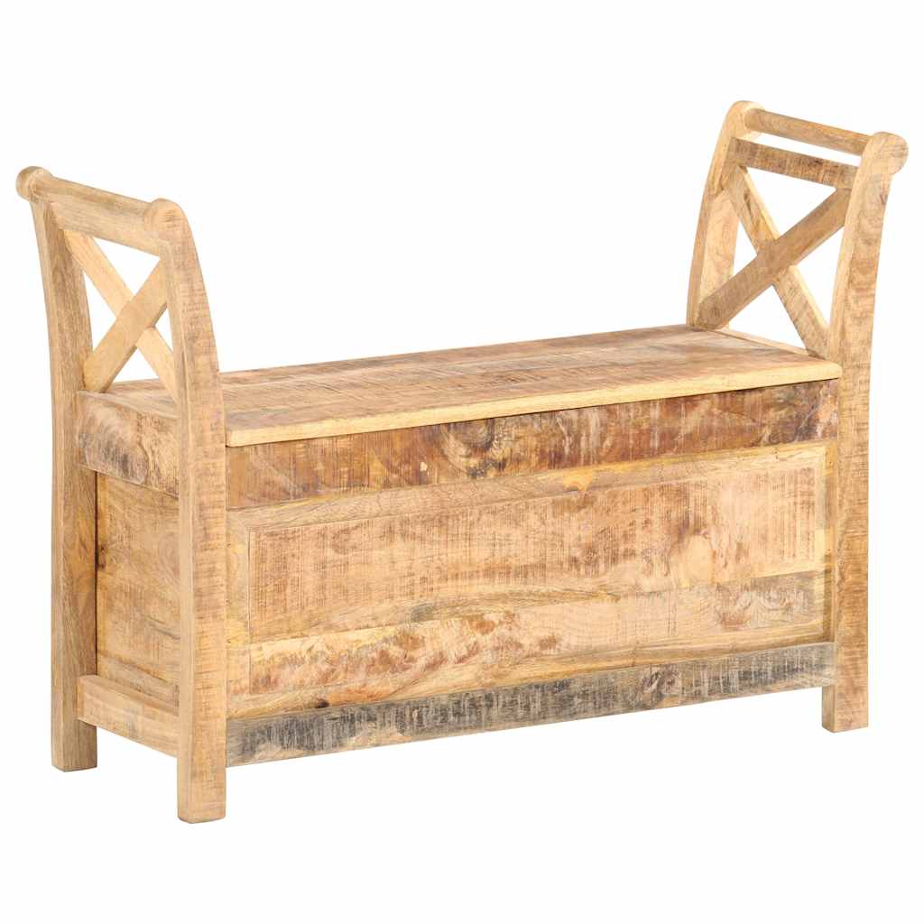 285904 vidaXL Hall Bench 103x33x72 cm Solid Mango Wood