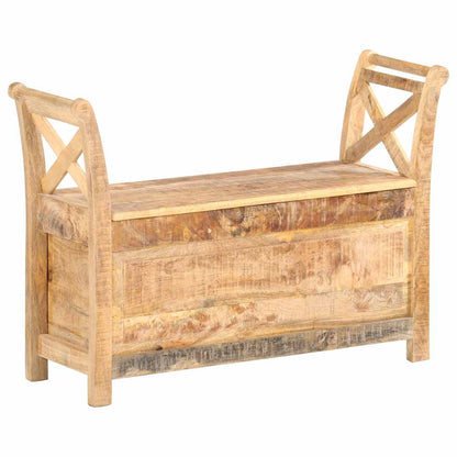 285904 vidaXL Hall Bench 103x33x72 cm Solid Mango Wood