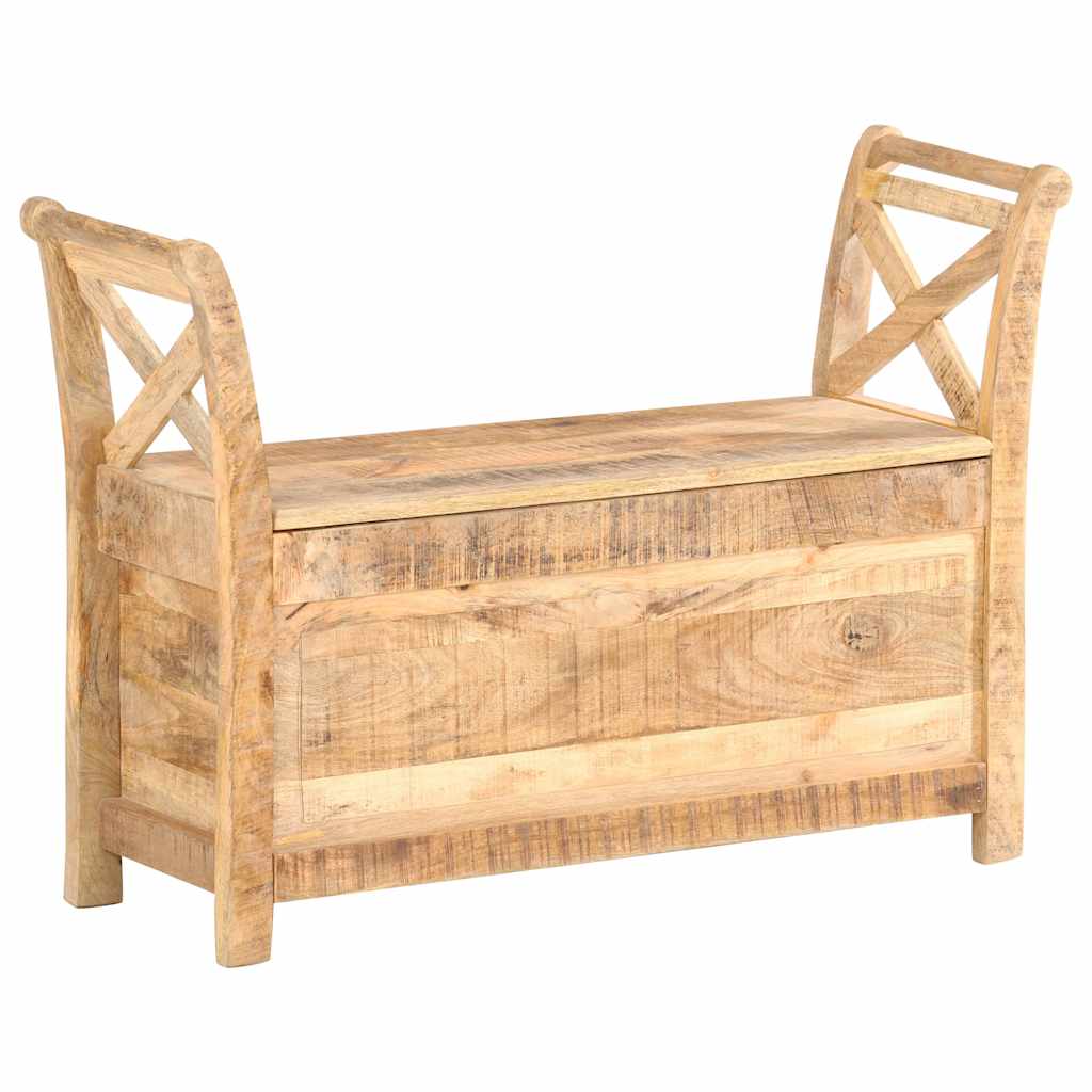 285904 vidaXL Hall Bench 103x33x72 cm Solid Mango Wood