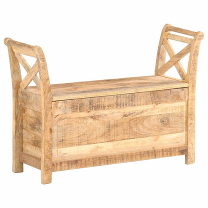 285904 vidaXL Hall Bench 103x33x72 cm Solid Mango Wood