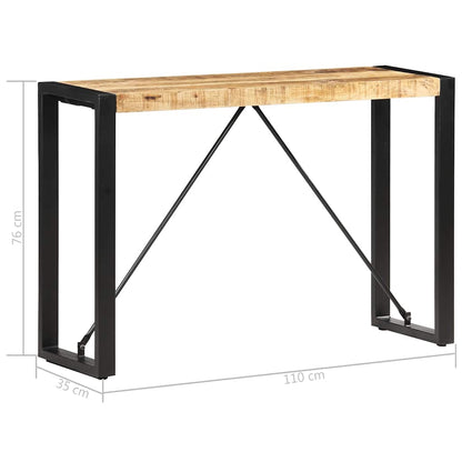 vidaXL Console Table 110x35x76 cm Solid Mango Wood