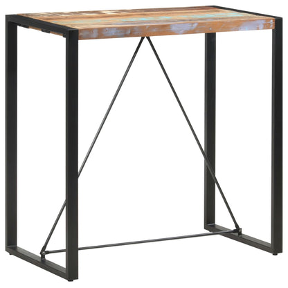 vidaXL Bar Table 110x60x110 cm Solid Reclaimed Wood