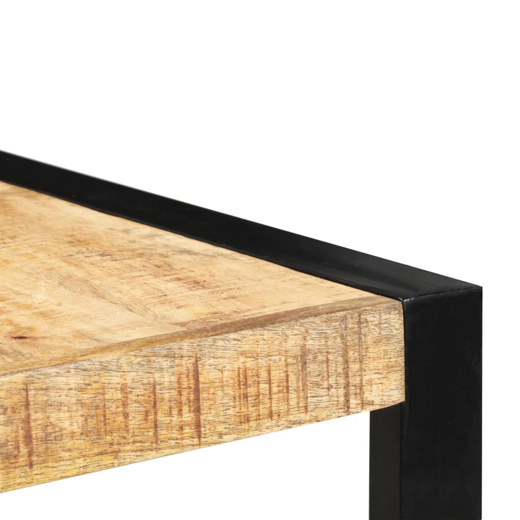 vidaXL Bar Table | Mango Wood | Solid Mango Wood, Steel | Large | Industrial