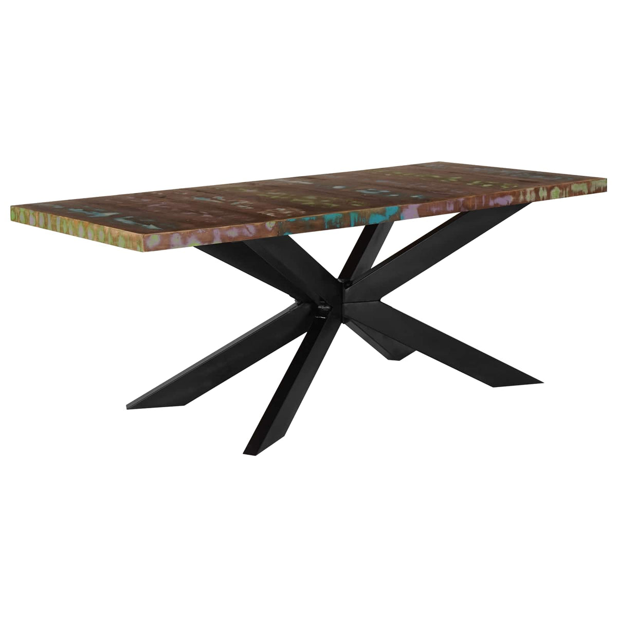 285966 vidaXL Dining Table 180x90x76 cm Solid Reclaimed Wood