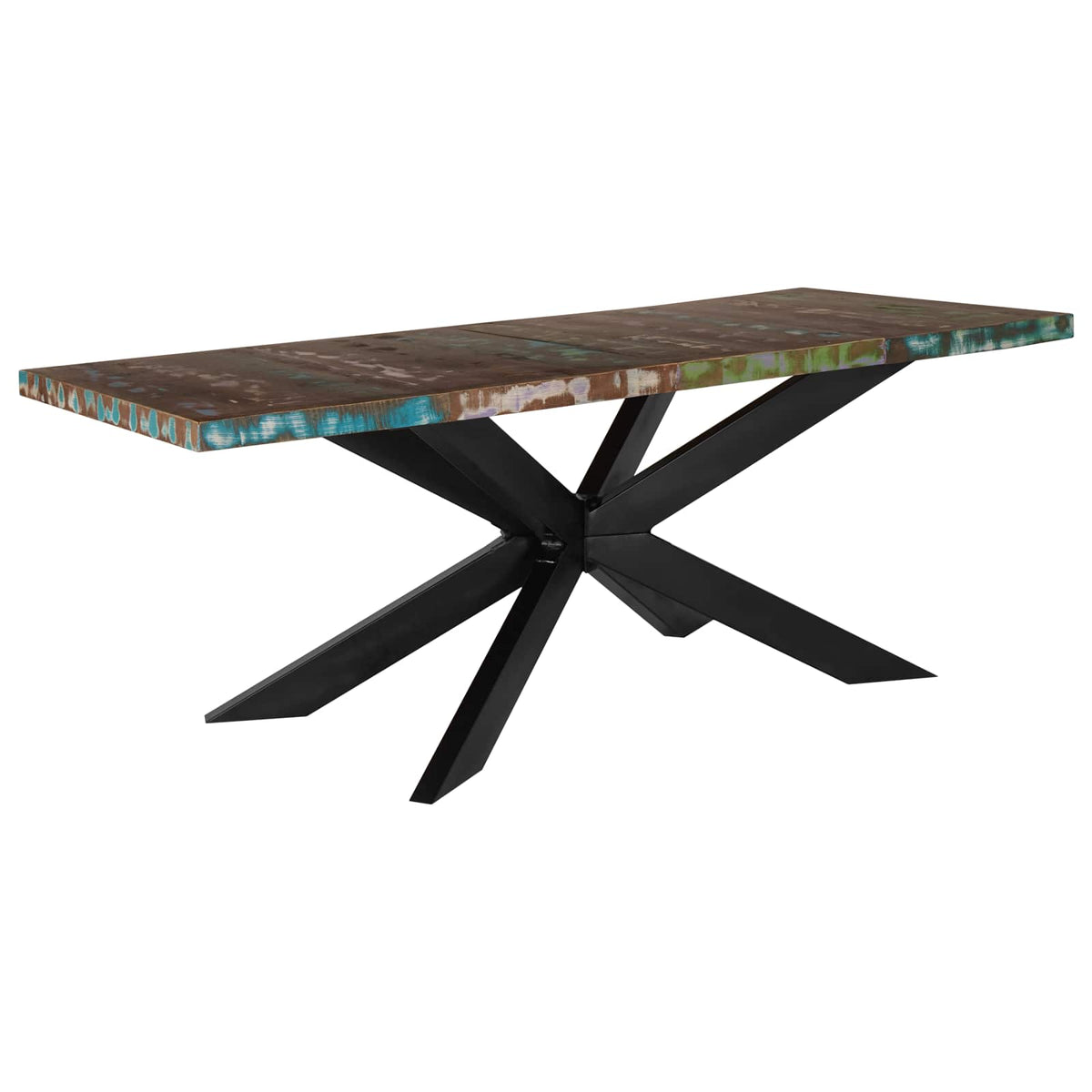 285966 vidaXL Dining Table 180x90x76 cm Solid Reclaimed Wood