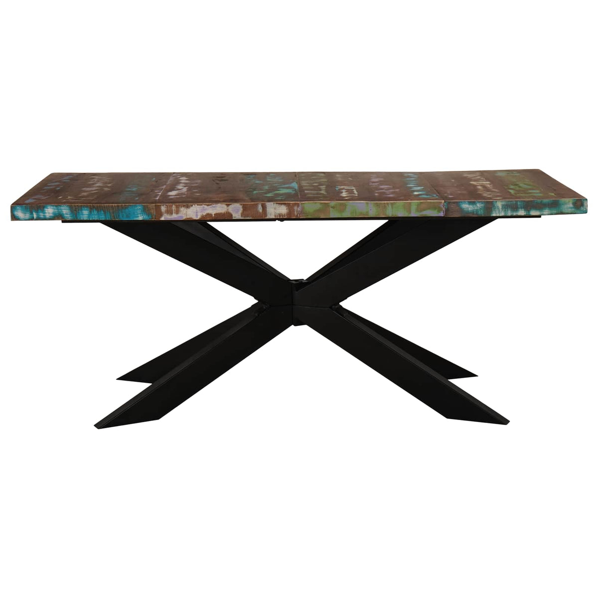 285966 vidaXL Dining Table 180x90x76 cm Solid Reclaimed Wood