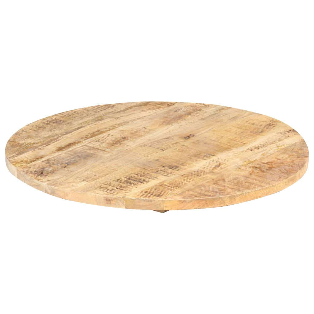 vidaXL Table Top Solid Mango Wood Round 25-27 mm 60 cm